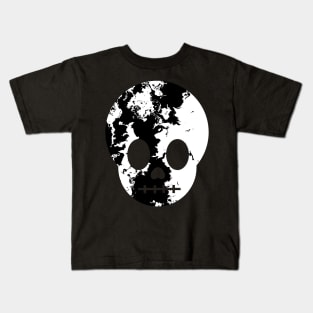 Fractured Skull (Black Background) Kids T-Shirt